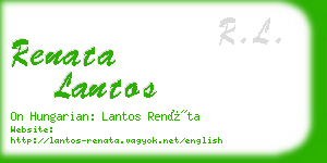 renata lantos business card